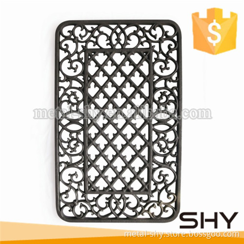 wholesale outdoors metal supplier cast iron doormat